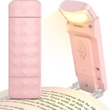 Reading Light with 3 Colour Temperatures 5 Brightness Levels, USB Rechargeable, Flexible Gooseneck for Bedside Reading in Bed