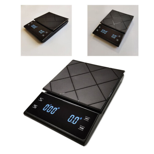 Electronic Coffee Scale with 0.1g High Precision, Digital Timer for Pour Over Espresso, 3kg Capacity Kitchen Baking Scale 2