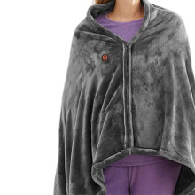 USB Electric Heated Blanket, Portable Heated Throw for Single Seat with 3 Heat Settings Machine Washable Soft Fleece