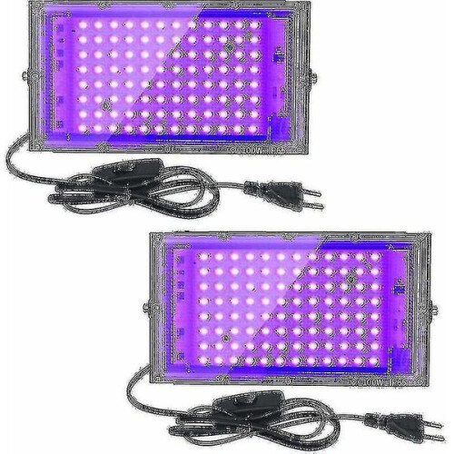 Μαύρη λάμπα UV 100W, IP65 αδιάβροχη με διακόπτη για μπαρ, ενυδρείο και διακόσμηση πάρτι