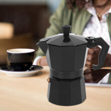 Moka Pot 6 Kopjes Aluminium, Voor Gaskookplaat en Elektrisch Kooktoestel, 300ml Capaciteit
