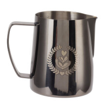 Caneca de Café de Aço Inoxidável 350ml com Bico Anti-Vazamento, Alça Grande, para Uso em Cafés Domésticos, Copo Isolado 304 para Arte de Latte