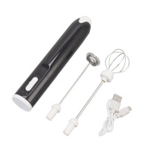 Batedor Elétrico Portátil com Bateria 1200mAh, 3 Velocidades, Hastes em Aço Inoxidável