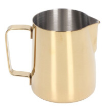 Jarra de Borbulhos de Leite 350ml em Aço Inoxidável com Bico Sem Pinga e Escala Interna para Arte de Latte de Café