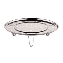 Stoomrek RVS 24 cm 140 gram, roestvrij 3-poots ontwerp voor stabiele ondersteuning eenvoudig schoonmaken