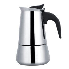 Coffee Pot Stainless Steel Portable 300ml Home Office Use, Durable Wide Base Design for Easy Pouring, Compact Camping Travel Brewer