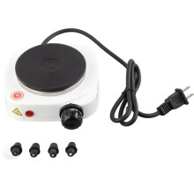 Electric Stove Portable 500W Stainless Steel Hot Plate for Dormitory Office Camping Outdoor Use