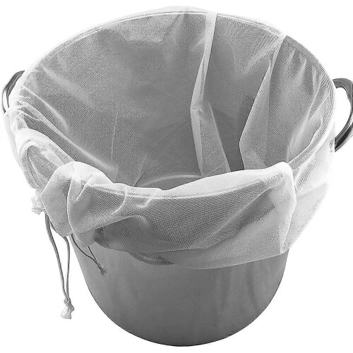 Fine Mesh Brewing Bag for Boiling Malt, Reusable Beer Filter for Fruit Wine Cider 2