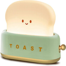 Wiederaufladbare Silikon  Toaster  Nachtleuchte mit Timer für den Nachttisch