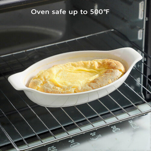 Witte ovale gratinschalen 1 1
