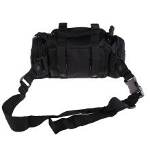 (Black) Utility Tactical Waist Pack Pouch Military Camping Hiking Bag Outdoor Bag
