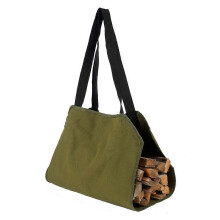 Canvas Firewood Storage Bag for Carrier, Multifunctional Outdoor Portable Log Holder