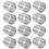 Stainless Steel Cake Rings 12-Pack for Mousse Baking 3