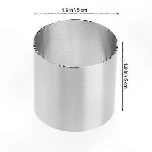 Stainless Steel Cake Rings 12-Pack for Mousse Baking 1