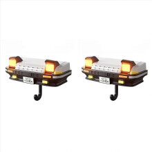 Wandmontierter Schlüsselhaken, 2er  Pack Autoschlüsselhalter, Geschenk für Autoliebhaber, Weiß