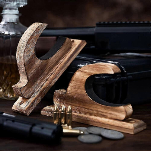 Support mural en bois pour fusil de chasse 2