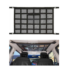 Car Roof Cargo Mesh Bag 80x55cm Double Layer Storage for Truck SUV