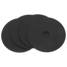 Spritzwassergeschützte Ersatzüberzüge für Toilettenbürsten, 4 Stück, schwarz, für mehr Hygiene