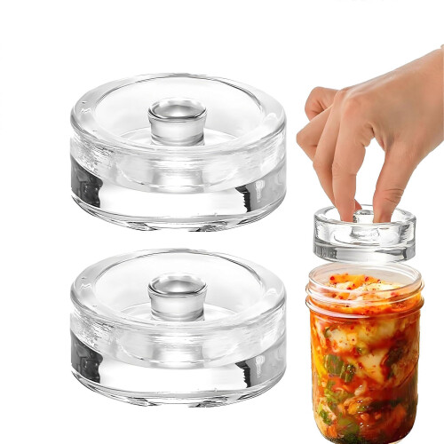 Einmachgewichte für Weithals Einmachgläser, 2er Pack Glasfermentationsset