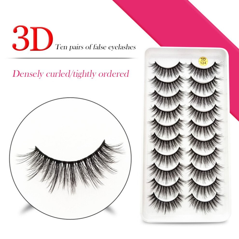 Dcph-Clothing 3D Fluffy False Eyelashes 10 Pairs