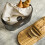 Cooks Professional Cooks Professional Bread Bin, Linen Bag and Bamboo Board Set | Black / Silver 3