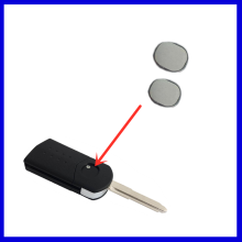 10PCS/LOT 15*13mm Car Key Shell Sticker Logo For M-azda Emblem Badge Oval Aluminum DIY Remote Car Key Logo Sticker
