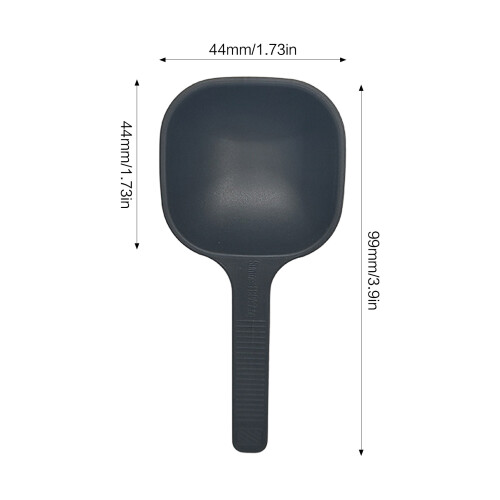 (Black Short Handle) Coffee Measuring Spoon 10g Capacity ABS Plastic Simple Dual Function For Home Office 1