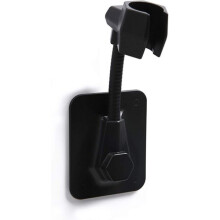 Suporte para Chuveiro sem Perfuração 360 Graus Preto com Ventosa para Banheiro, Parede de Azulejo