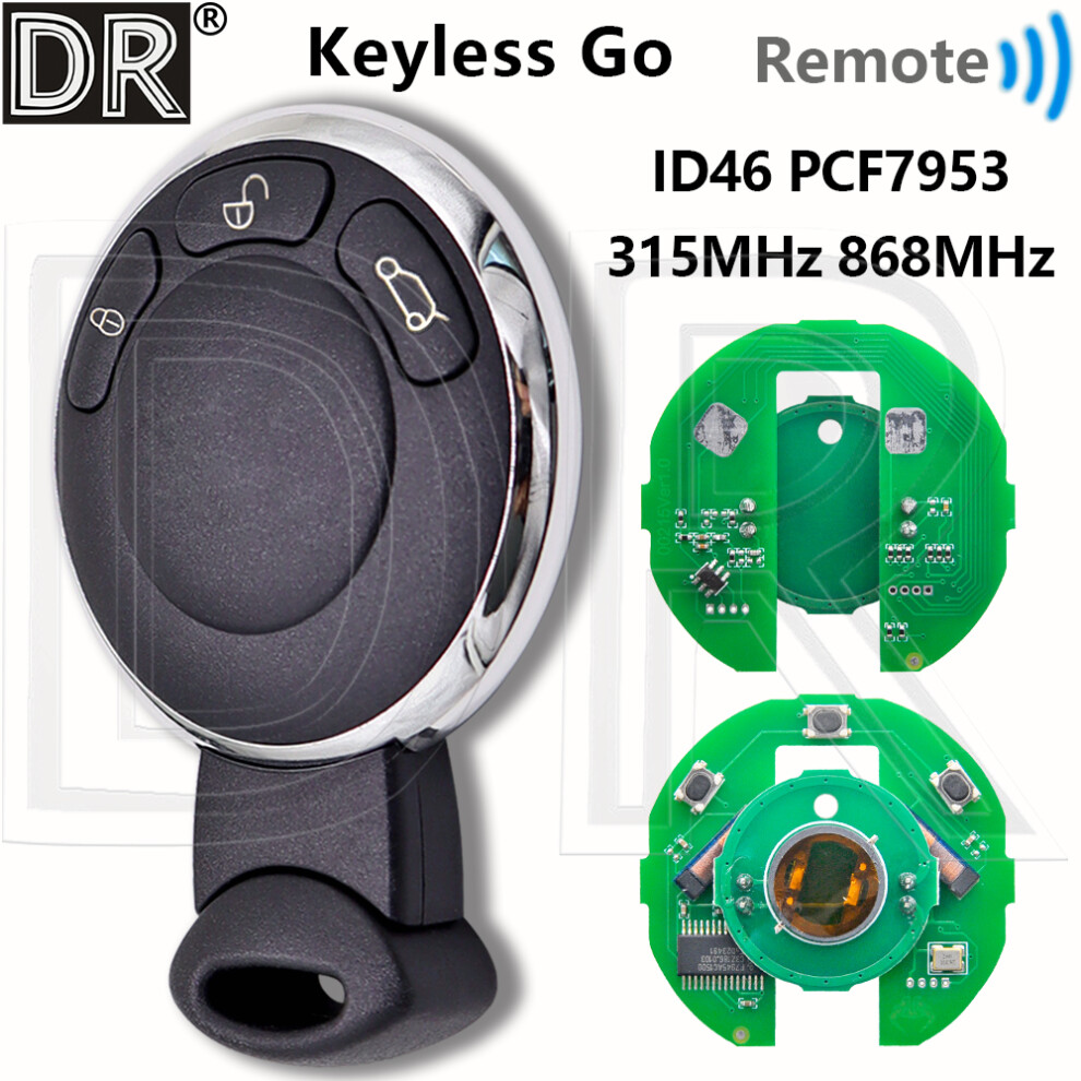 Dr Great Keyless Go Id46 Pcf7953 315/868Mhz Car Remote Key 5Wk49331 For Bmw Mini Cooper Clubman Countryman Cabrio Coupe Paceman 6935161658095