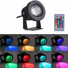 LED-tuinspot, IP67 waterdichte buitenverlichting, met wisselende RGB-kleuren, ideaal voor zwembad, fontein, gazon en terras, 180 verstelbaar.