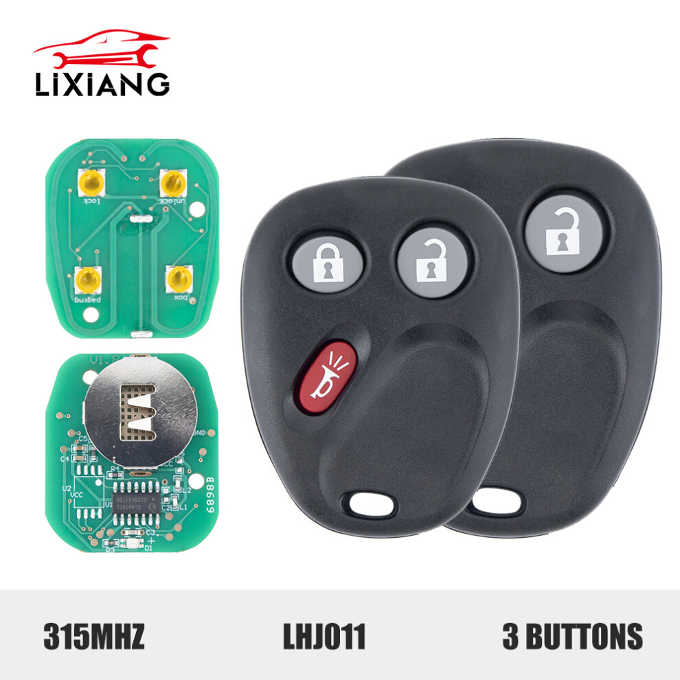 3B Remote Key Keyless Entry Fob Lhj011/ Myt3x6898b 315Mhz For Gm Hummer H2 Chevrolet Avalanche Cadillac Escalade Buick 6935161691580