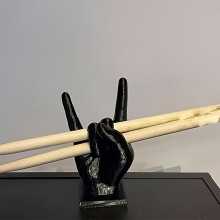 (Black) Creative Rock Hand Drumstick Rack Stylish and Innovative Design Wand Display Stand Suitable for Professional Beginner Dr