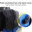Bicycle Loading Bag Dustproof Waterproof Storage Bag for 14-16 Inch Bikes Blue 9