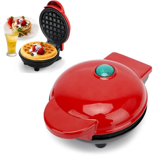 Mini Round Waffle Maker for Home Use, Breakfast Snacks, Non-Stick Cooking Plates 1