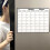 Fridge Magnet Calendar, Rubber Refrigerator Organiser, Rectangular Planning Tool for Household 4