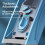 Foldable Vegetable Cutter with Adjustable Stainless Steel Blade Large 1-10L Container 3