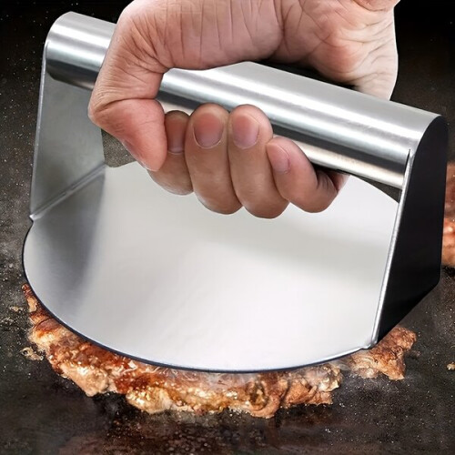 Prensa de Hamburgúeres Inoxidável 5,5 Polegadas para Carne Uniforme, Cozinha e Churrasco 1