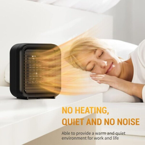Ceramic Heater with 3-Second Fast Heating, 800W 2 Modes, Energy Saving for Bedroom Home Office Use 1