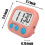Children's Timer 2 Pack, Large Screen Magnetic Digital Timer for Kids, Classroom Countdown Timer with Memory Function, White Pink 2