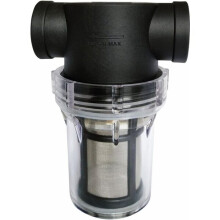 Préfiltre pour aspirateur de jardin, en acier inoxydable 80 mesh, lavable et amovible, diamètre 25 mm, accessoire pour outils de jardin.