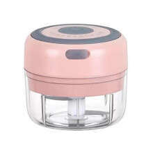 Manual Food Chopper with Stainless Steel Blades BPA-Free Kitchen Processor 100ml 250ml for Garlic Herbs Nuts