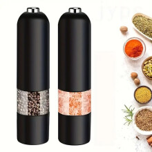 Electric Pepper Grinder with Adjustable Coarseness for Kitchen Outdoor Use, Portable Spice Mill, Easy to Clean