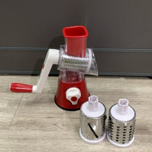 Manual Cheese Slicer, Rotary with 3 Blades Non-Slip Suction Base, Kitchen Slicing Tool for Cheese, Vegetables and Nuts