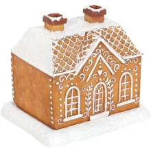 Incense Burner, Gingerbread House Shape, Resin Aromatherapy Cone Holder for Home Decor, Living Room Decorative Ornament