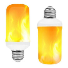 LED-Flammenlichtbirne kompatibel mit E27 E26 B22, 5W 1600K Ultra-Warmweiß, Flackereffekt
