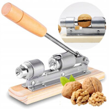 Adjustable Nutcracker with Anti-Skid Base, 20cm Steel Tool for Walnuts Hazelnuts, Easy Shelling Device