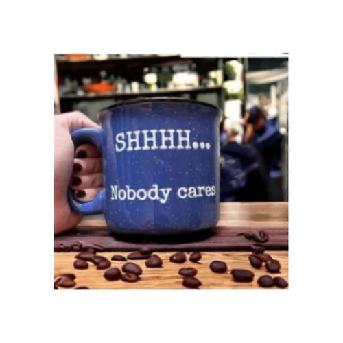 (Blue) Funny Coffee Mug, 2025 Ambitchous Ceramic Coffee Mug, 15oz Creative Coffee Cup