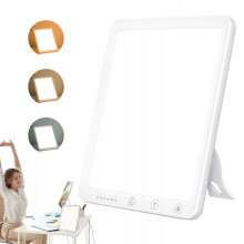 Lampada Terapia della Luce 10000 LUX a 15cm, 3 Temperature Colore Regolabili, Timer per Sonno e Winter Blues, Portatile