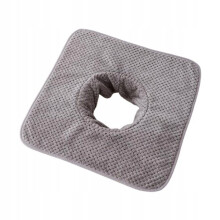 Gesichtsmaschetuch mit Gesichtsaussparung aus Coral Fleece 35x35cm für Massageliegen