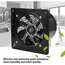 Extractor Fan 40W 150mm for Kitchen Bathroom Ventilation, Low Noise 50-60dB Wall Mounted (Black/White)